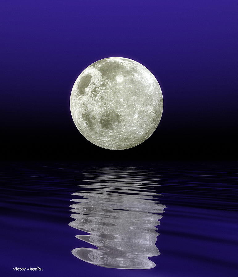 Moon Over Water Photograph by Victor Habbick Visions