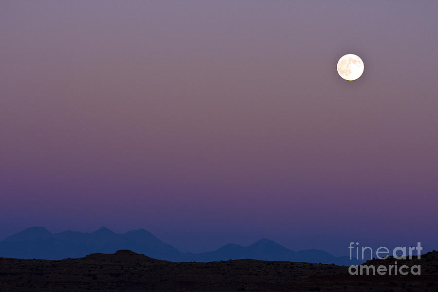 Canyonlands National Park Photograph - Moon Rise Maze by Scotts Scapes