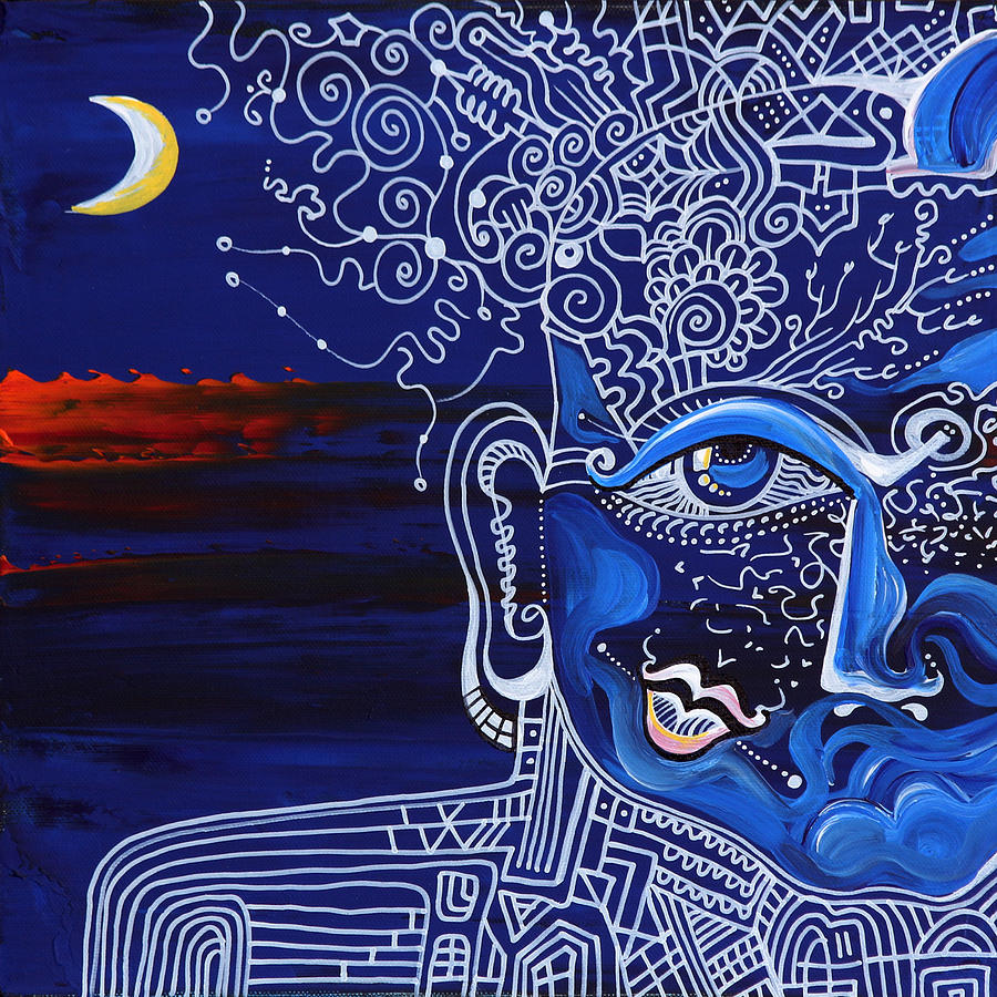 Moonlight Painting by Alex Arshansky
