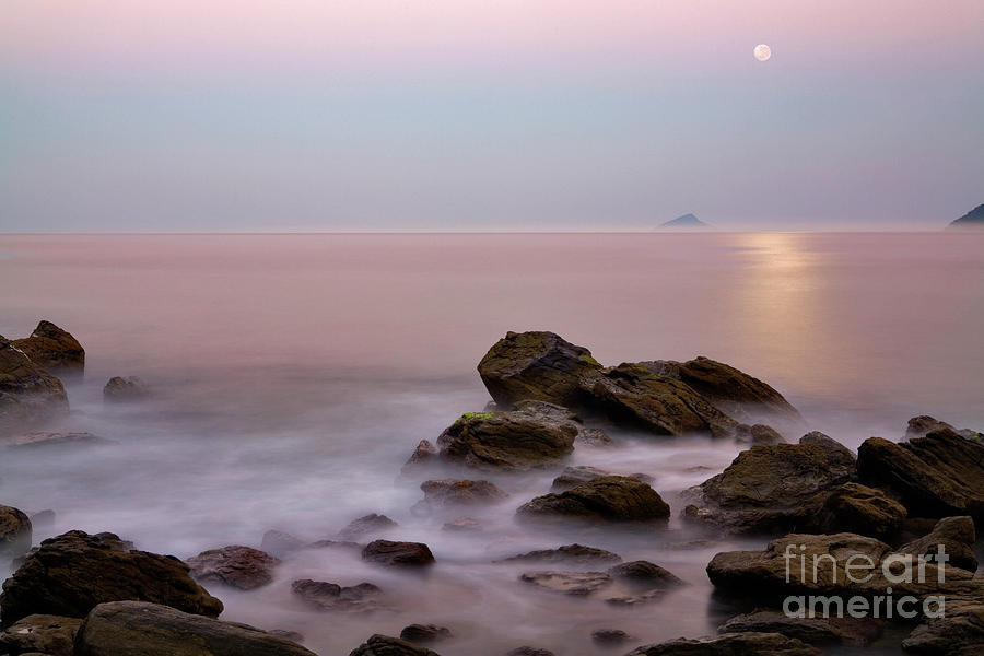 Moonrise at Maresias Beach Photograph by Keith Kapple