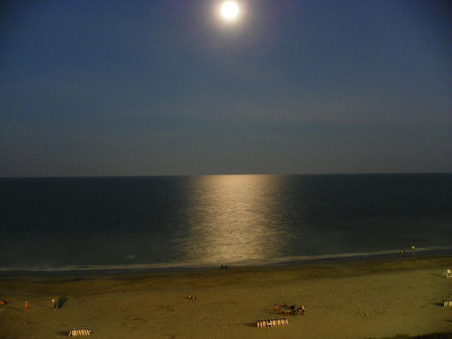 Beach Photograph - Moonscape by Chad and Stacey Hall
