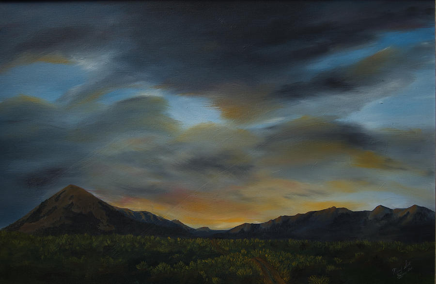Moonshine Sunset Painting by Michael Scott