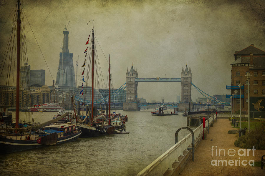 Moored Thames Barges. Photograph by Clare Bambers