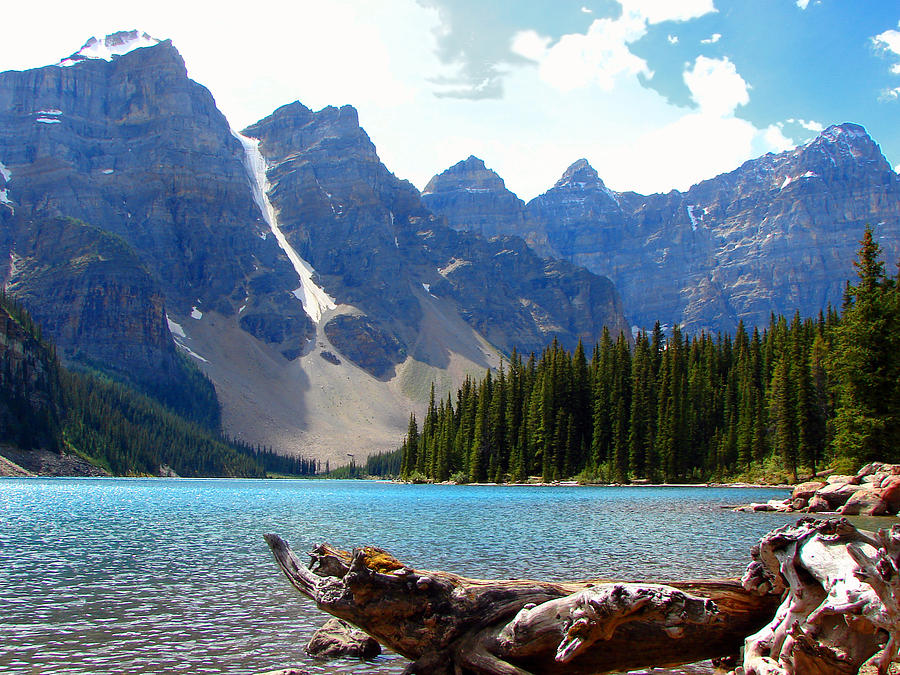 Moraine Lake Banff National Park Alberta Mixed Media by Bruce Ritchie