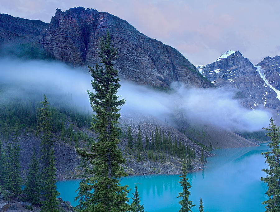 Moraine Lake In The Valley Of Ten Peaks Photograph by Tim Fitzharris