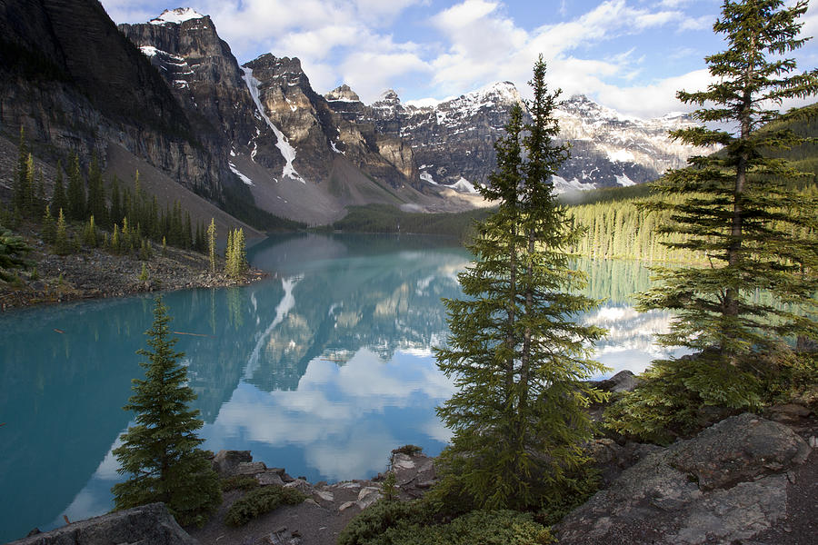 Moraine Lake In The Valley Of The Ten Photograph by Matthias Breiter