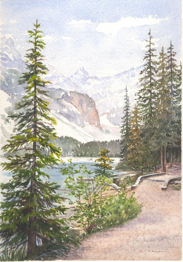 Moraine Lake Painting By Maureen Carter Fine Art America