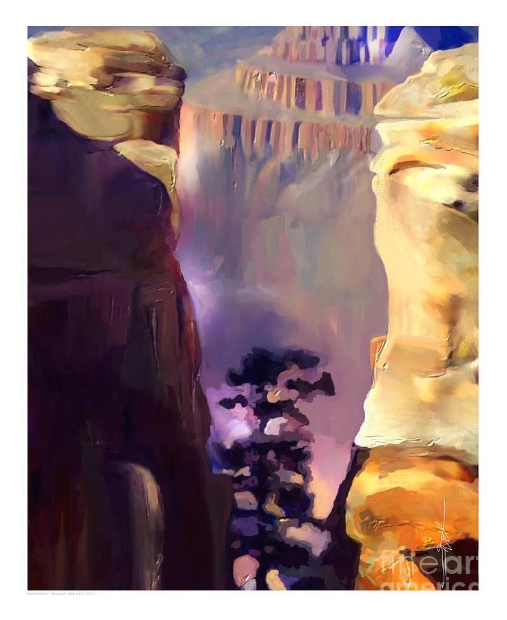 Moran Point Arizona Painting by Bob Salo