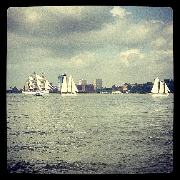 Summer Photograph - More Sailboats #hudson #sailboats #nyc by Ryan Mahoney