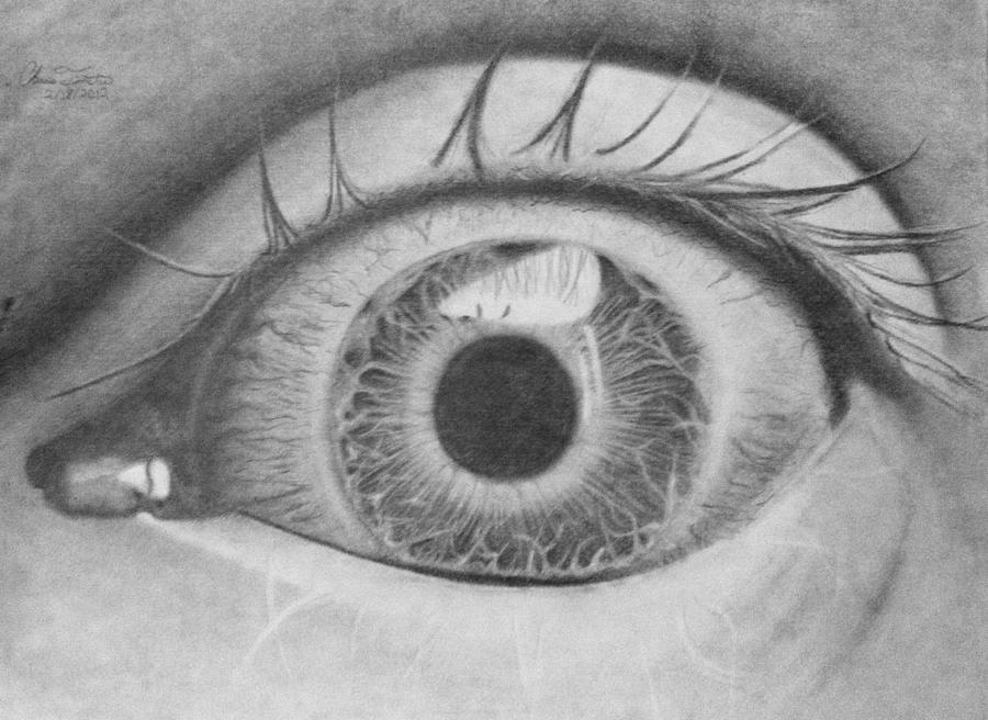 More Than Meets The Eye Drawing by Chris Finster