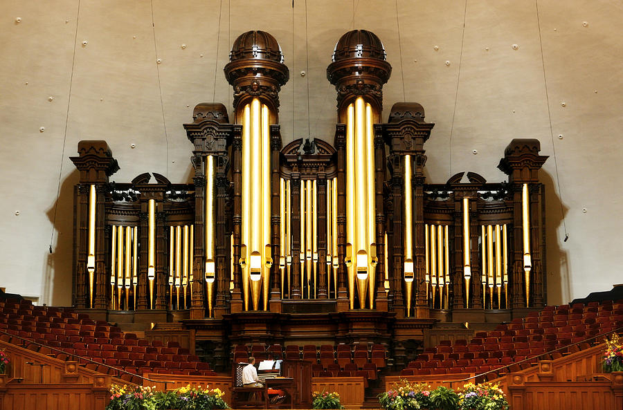 Mormon Tabernacle Pipe Organ Photograph by Marilyn Hunt