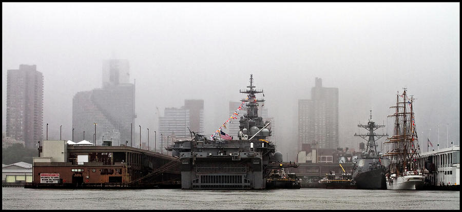 Morning Fog in New York City Photograph by Farol Tomson
