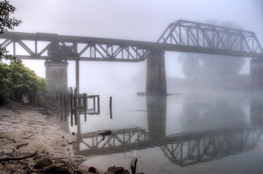 Foggy Train Trestle Photograph by Spencer McDonald