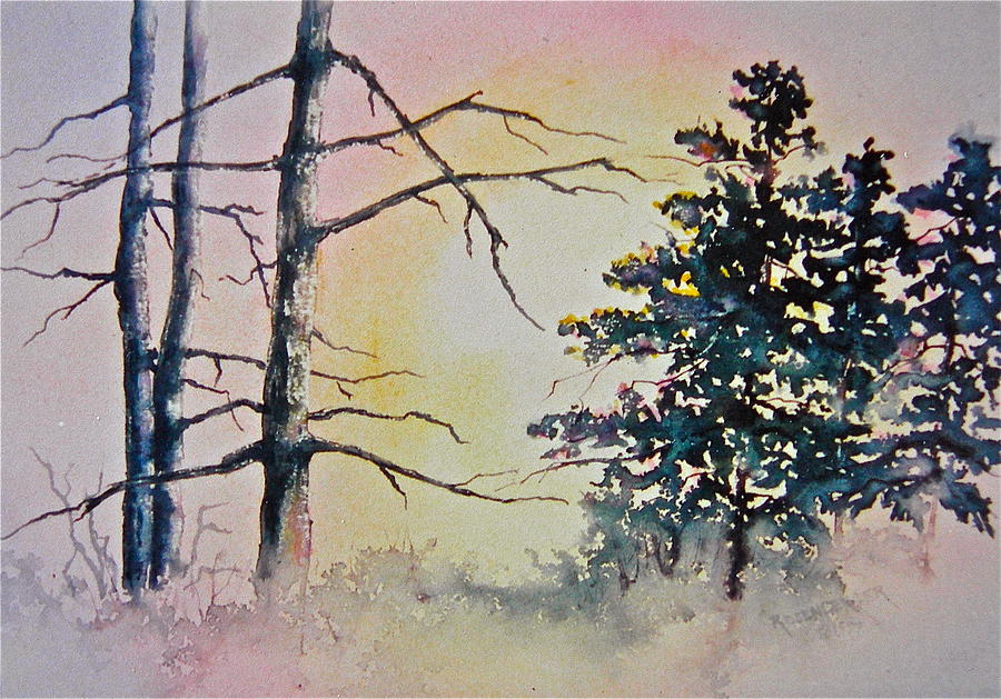 Morning Glow Painting by Carolyn Rosenberger