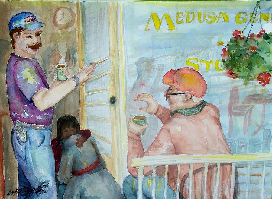 Morning in Medusa NY Painting by Barbara McGeachen