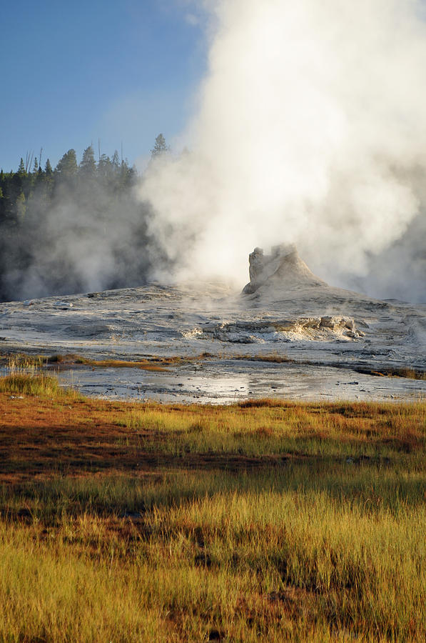 Morning in Yellowstones Upper Geyser Basin Photograph by Bruce Gourley