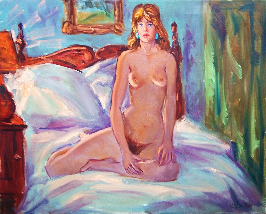 Vintage Painting - Morning Nude by Aileen Markowski