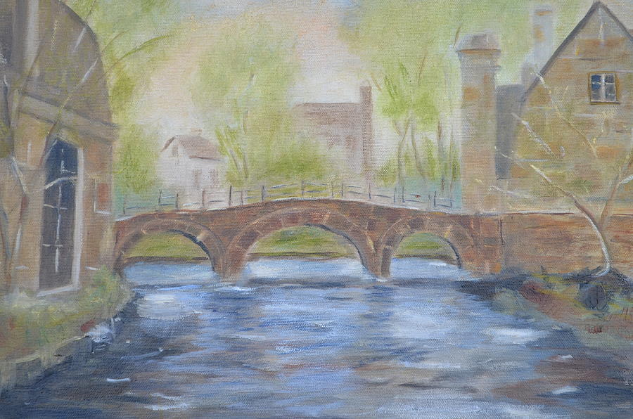 Spring Painting - Morning on the Meuse by Patricia Caldwell