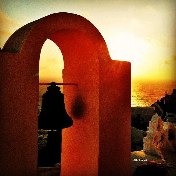 Sunset Photograph - Morning Peeps, Santorini Magic!! by Raffaele Salera
