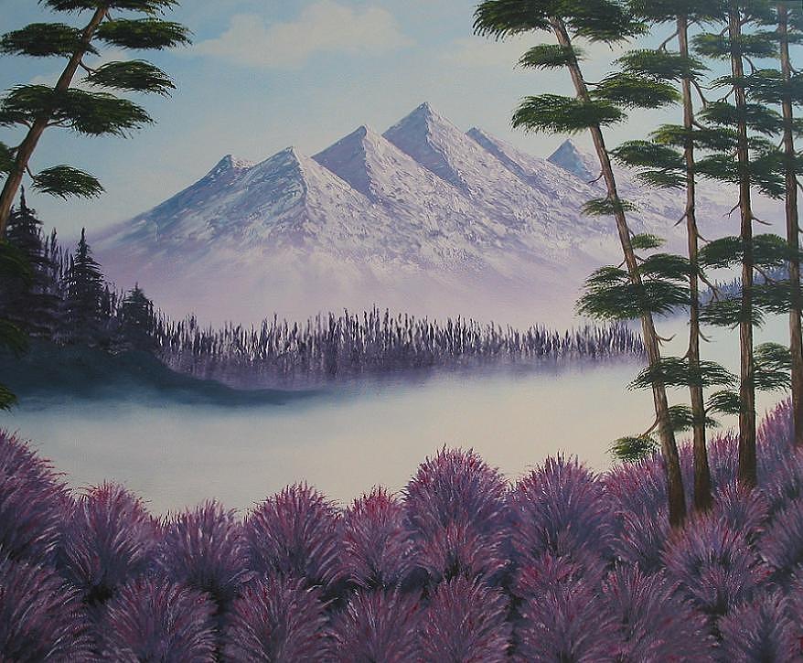 Mountain Painting - Morning Serenity by Tetyana Popova