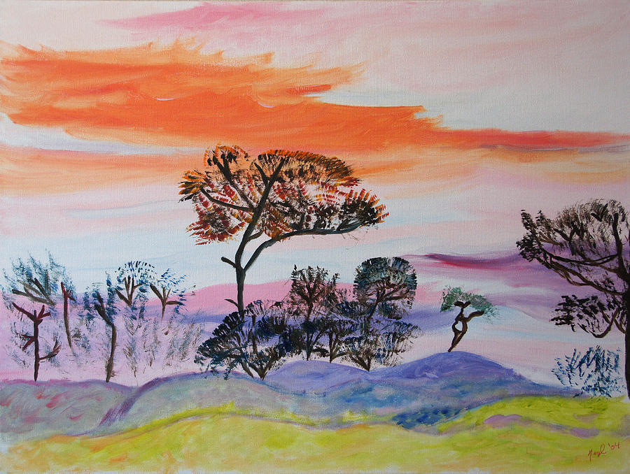 Morning Skies  Painting by Meryl Goudey
