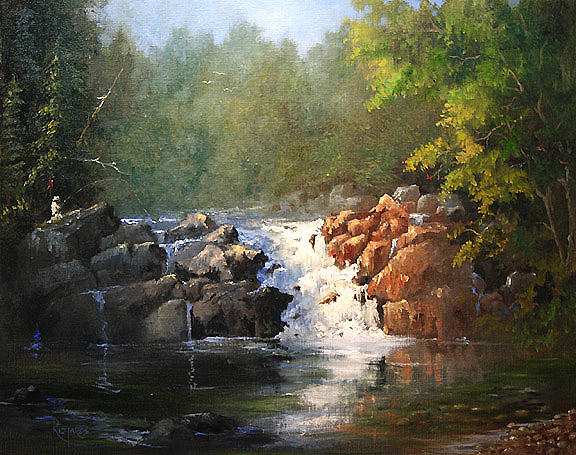 Morning Tranquility Painting by John Richards - Fine Art America