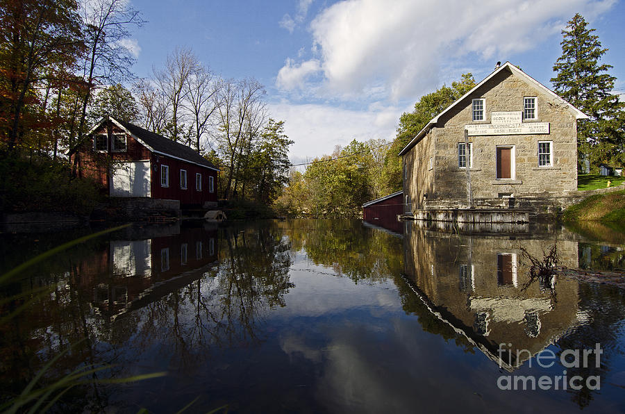 Fall Photograph - Morningstar Mill by JT Lewis