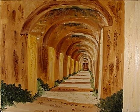 Moroccan Arches Painting by Antonella Manganelli