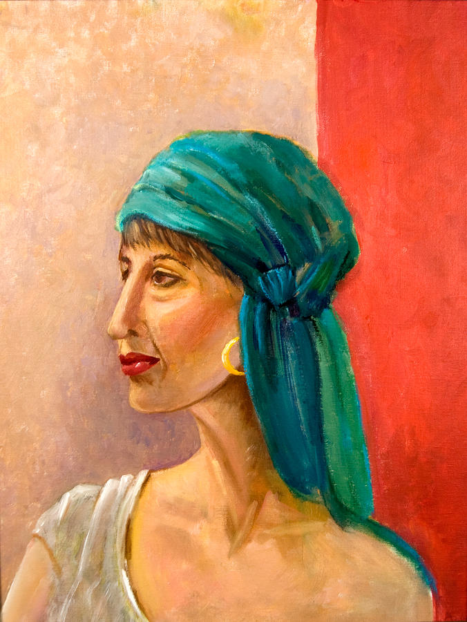 Moroccan Painting - Moroccan Woman by Barbara Barry-Nishanian