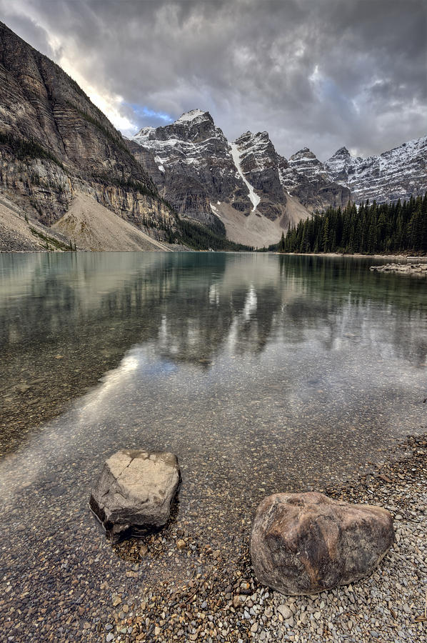 Banff National Park Digital Art - Morraine Lake Alberta by Mark Duffy