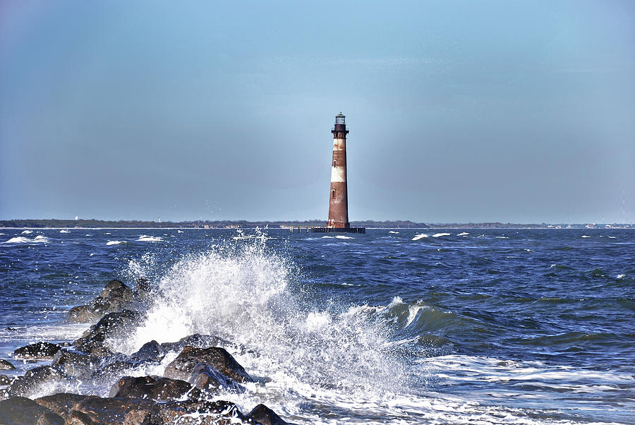 Morris  Island Lighthouse Photograph by Bill Hosford