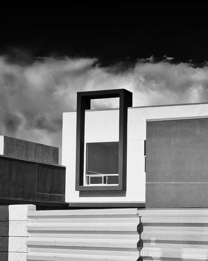 MORRISON WINDOW BW Palm Springs Photograph by William Dey