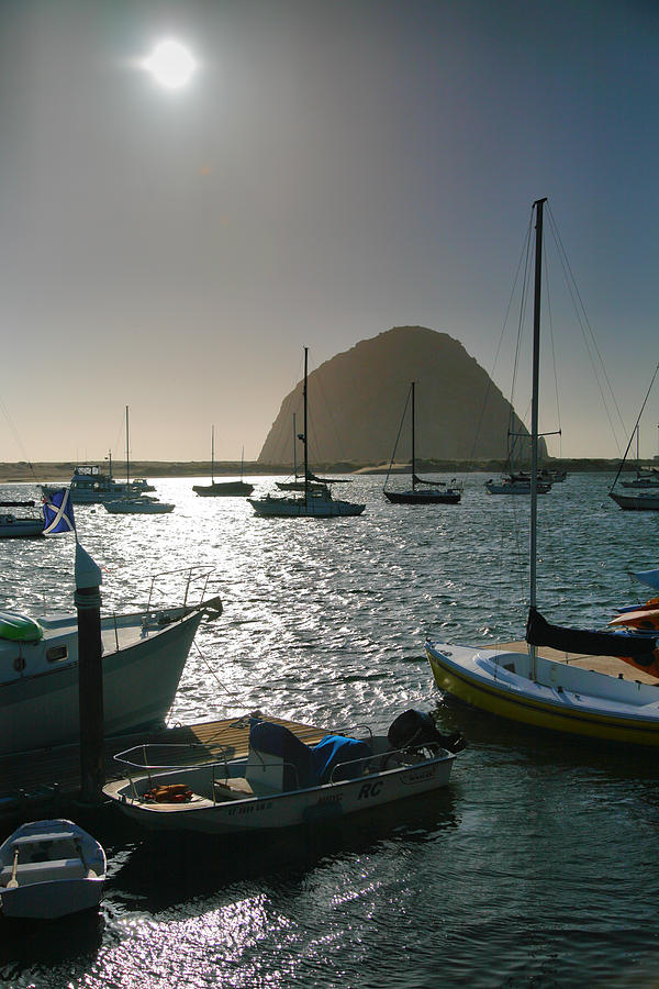 Boat Photograph - Morro Rock And Harbor I by Steven Ainsworth