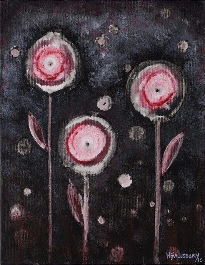 Flower Painting - Mortality Flowers by Heather Saulsbury