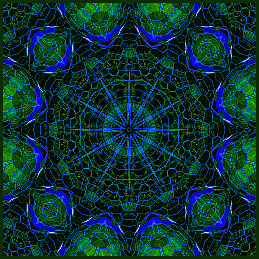 MosaicGlobe Kaleidoscope Digital Art by Barbara MacPhail