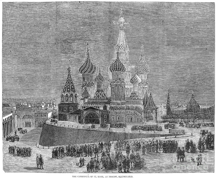 Moscow: St. Basil, 1856 Photograph by Granger