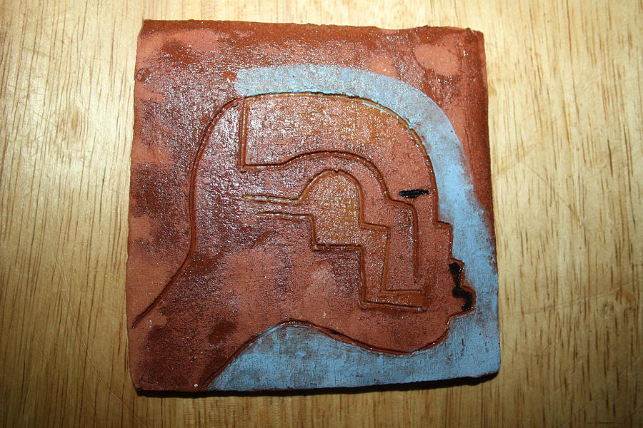 Moses - tile Ceramic Art by Gloria Ssali