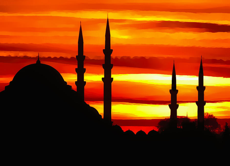 Mosques at Sunset