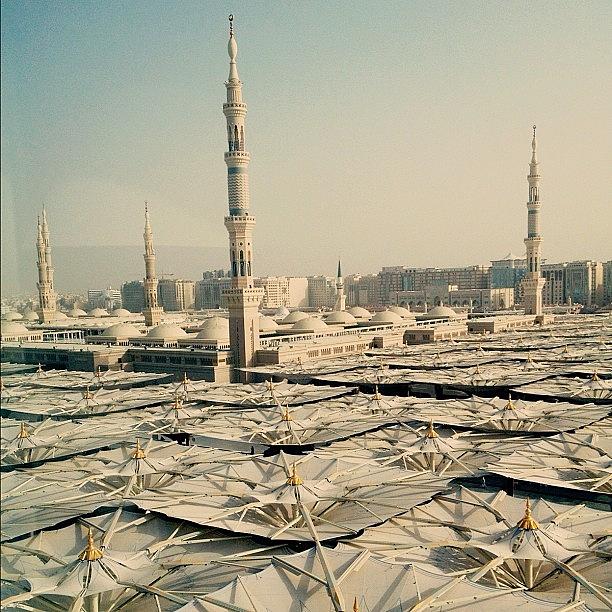 Sun Photograph - #mosque #madinah #iphone #islam #prayer by Najla Abdullah