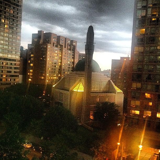 Newyorkcity Photograph - #mosque #rain #night #darksky by Gerry Visco