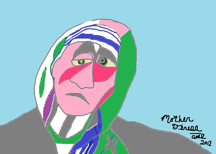 Mother Teresa Painting by Anita Dale Livaditis