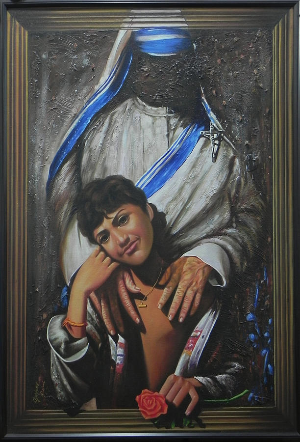 Mother Teresa Painting by Gurdeep Sharma Pixels