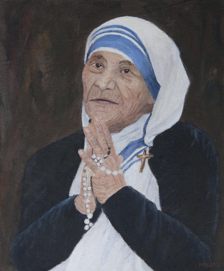 Mother Teresa Painting by Masami Iida
