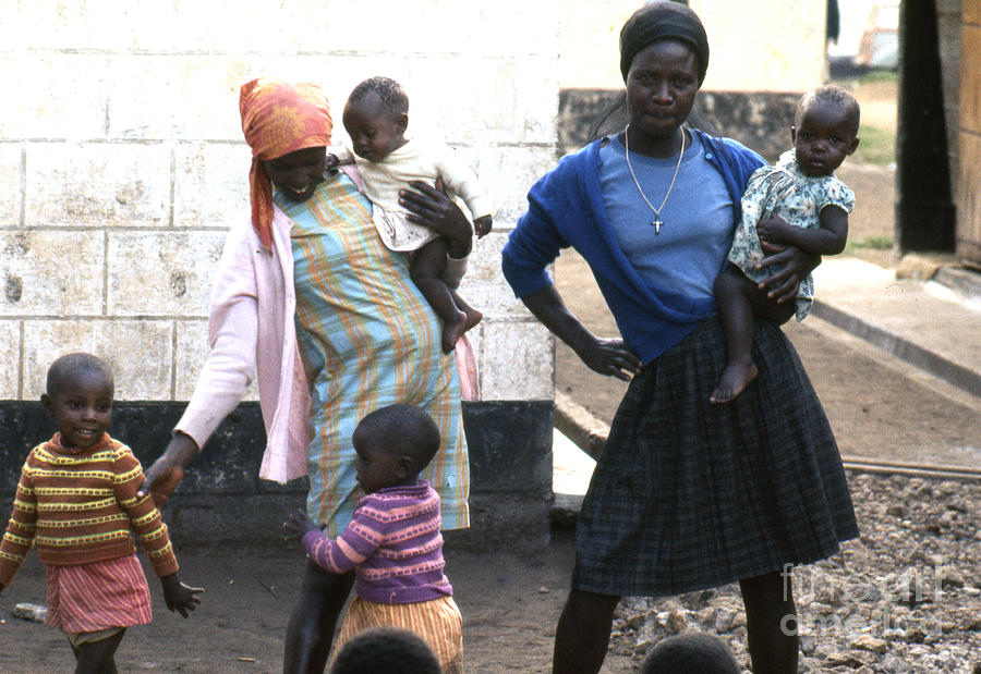 Mothers and Children Nairobi Photograph by Erik Falkensteen