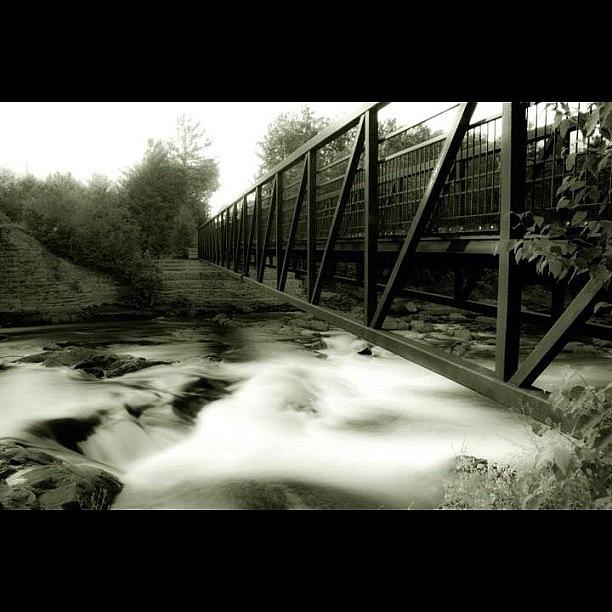 Nature Photograph - #motion #river #bridge #breathtaking by Jamiee Spenncer