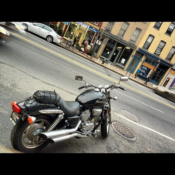 Car Photograph - #motorcycle #cars #street #atlantic#ave by Anthony McNally