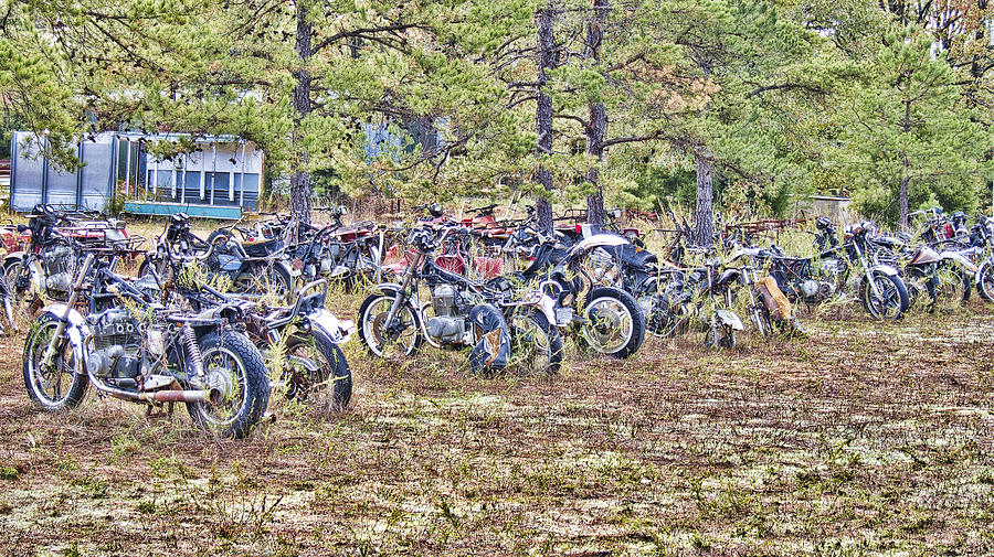 Motorcycle Graveyard V2 Photograph by Douglas Barnard