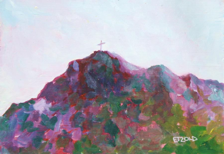 Mount Cristo Rey Painting by Melinda Etzold