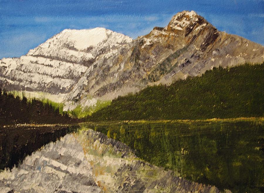 Mount Edith Cavell Alberta Painting by Desmond Raymond