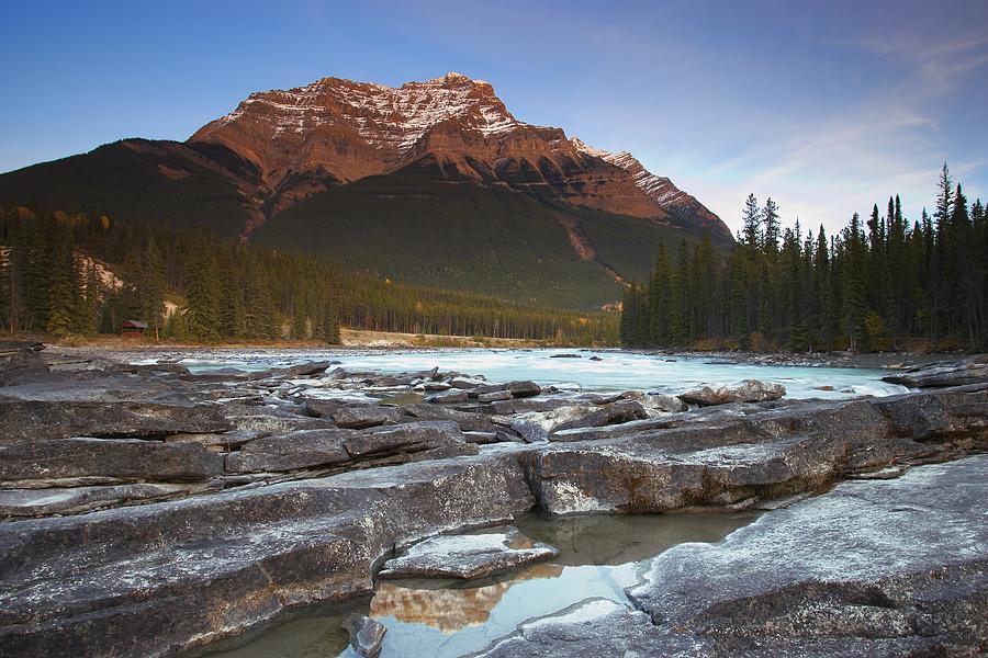 Mount Kerkeslin Athabasca Falls Jasper Photograph